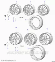RADS, FRONT AND REAR (SL/SLR MODELS)