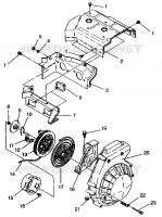 Gebläsegehäuse   RÜCKSTOSS ASSEMBLY LITE GT E943133 (49273527350032)