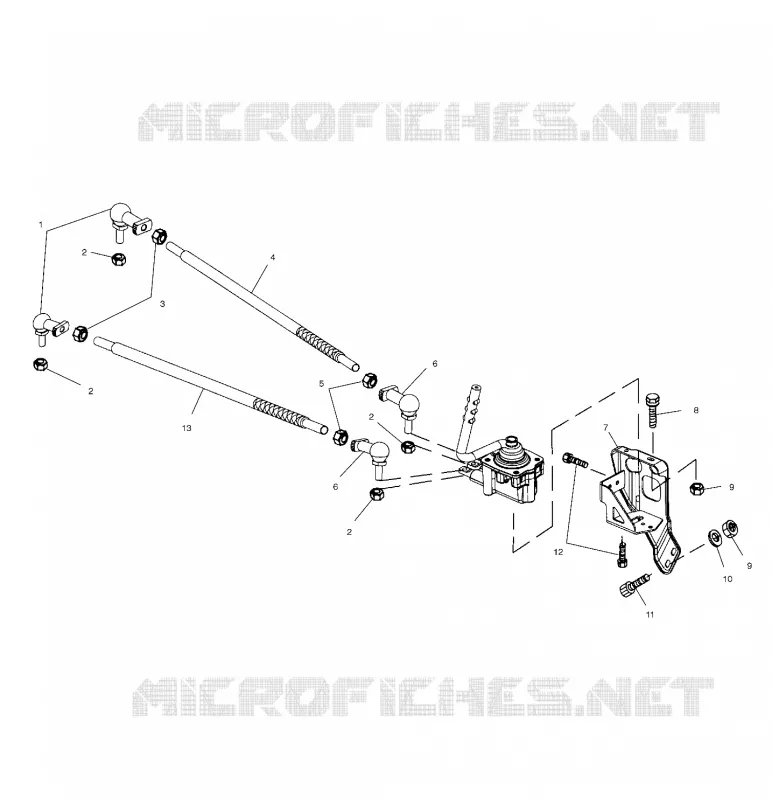 GETRIEBEGEHÄUSE SELECTOR MOUNTING