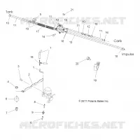 MOTOR, VERGASER MOUNTING AND TREIBSTOFF LINES