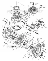 CRANKCASE AND ZYLINDER XPLORER 400L W969140 (4935983598C013)