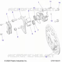 BRAKES, BREMSZANGE HINTEN