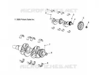 MOTOR, KURBELWELLE AND BALANCE SHAFT