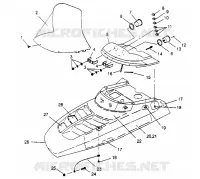 HAUBE ASSEMBLY  500 EFI 0952774, EFI SKS 0952574,   EFI SKS PT 0952974, and (4929052905A014)
