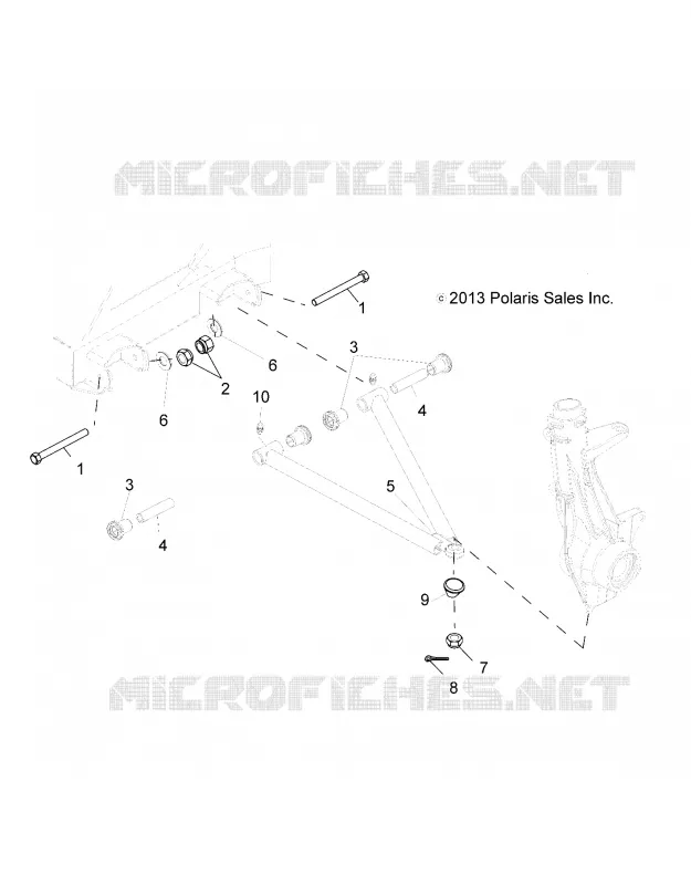 SUSPENSION, A-ARM AND STREBE MOUNTING