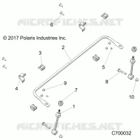 FRONT SUSPENSION STABILIZER BAR- R19RRK99A9/AD/AJ/AP/B9/BD/BJ/BP (C700032)