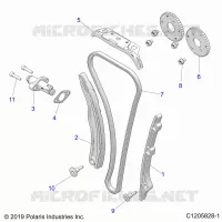 CAM CHAIN AND TENSIONER