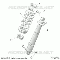 SUSPENSION, REAR SHOCK MOUNTING
