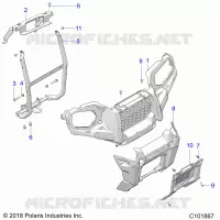 FRONTSTOSSSTANGE AND MOUNTING