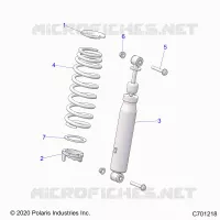 SUSPENSION, FRONT SHOCK MOUNTING