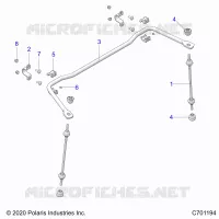 SUSPENSION, REAR STABILISATORSTANGE