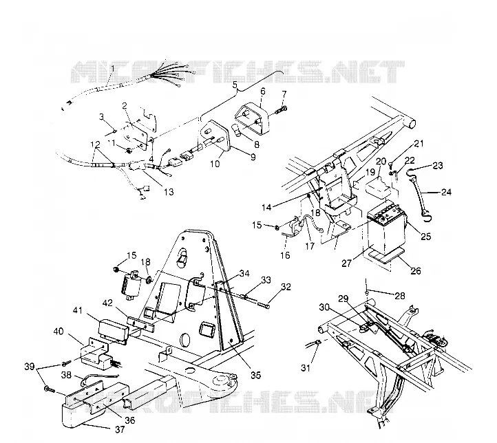 ELEKTRIC/RÜCKLICHT ASSEMBLY SPORTSMAN 4X4 W958040 (4930403040C008)