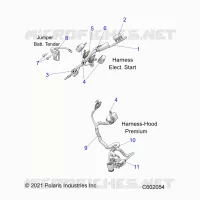 ELEKTRIC, WIRE HARNESS, HOOD, ELEC. START