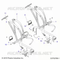 SITZ BELT MOUNTING, FRONT