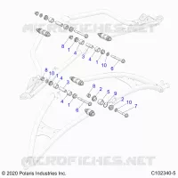 FRONT SUSPENSION A-ARM, MOUNTING