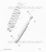 SUSPENSION, FRONT SHOCK MOUNTING
