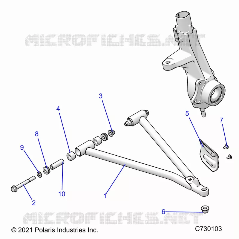 SUSPENSION, A-ARM AND STREBE MOUNTING