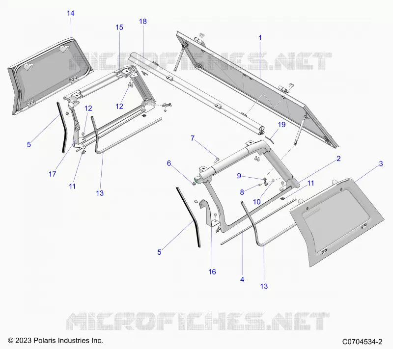 KAROSSERIE HINTEN WINDOW AND REAR CAB MOUNTING
