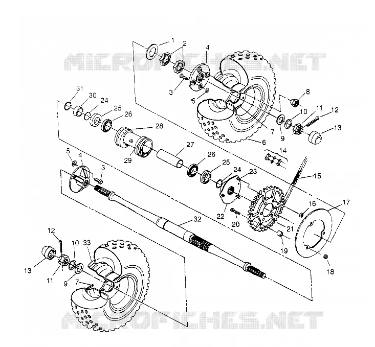 HECKANTRIEB ASSEMBLY Sportsman 4x4 W958040 (4930403040C006)