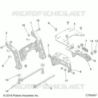CHASSIS, MOUNTING, FRONT GETRIEBEGEHÃ„USE