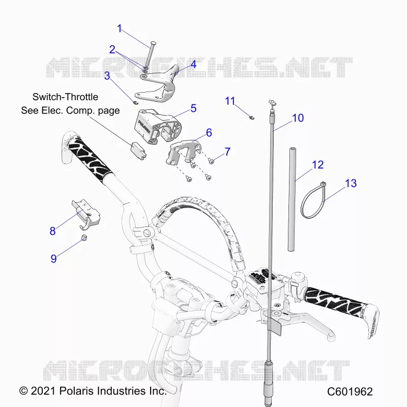 MOTOR, THROTTLE CONTROL ASM.