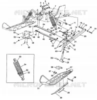 FRONT SUSPENSION AND SKI CLASSIC 0983865 (4943624362A013)