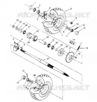 HECKANTRIEB ASSEMBLY 6x6 400L W948740 (4926802680C011)