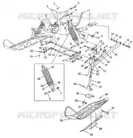 FRONT SUSPENSION AND SKI RXL 0976768 (4938523852B001)