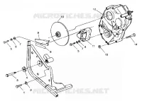 GETRIEBEGEHÄUSE/HINTERBREMSE MOUNTING Trail Blazer W937221 (4924082408022A)