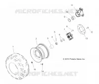 WHEELS, REAR TIRE AND BRAKE DISC