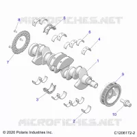 ENGINE, KURBELWELLE AND BEARINGS