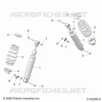 SUSPENSION, FRONT SHOCK