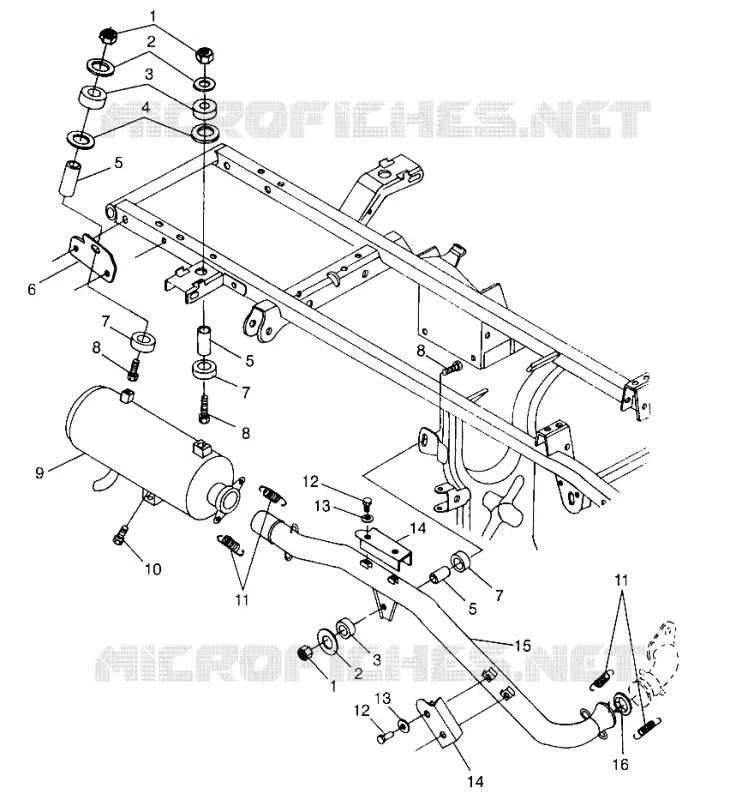 ABGASSYSTEM  XPLORER 500 W97CD50A (4941354135A014)