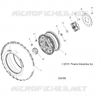 RADS, FRONT TIRE AND BRAKE DISC