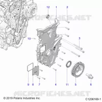 MOTOR, FRONT COVER ASSEMBLY