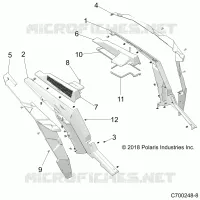 KAROSSERIE HINTEN FENDERS AND BEZELS- Z23NAE99FR/SCR/FR (C700248-8)