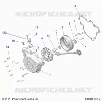 ENGINE, STATOR AND FLYRAD