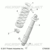 SUSPENSION, REAR SHOCK MOUNTING