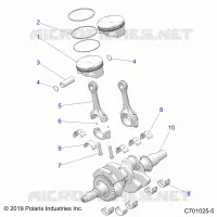 ENGINE, KURBELWELLE AND PISTON