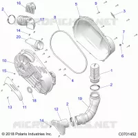 ANTRIEB, CLUTCH COVER AND DUCTING