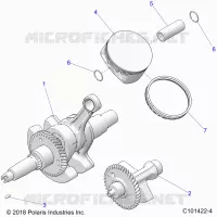 ENGINE, KURBELWELLE, PISTON AND BALANCE SHAFT