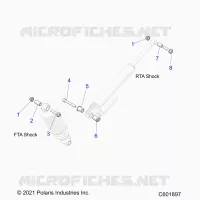 SUSPENSION, SHOCK MOUNTING, REAR SUSP.