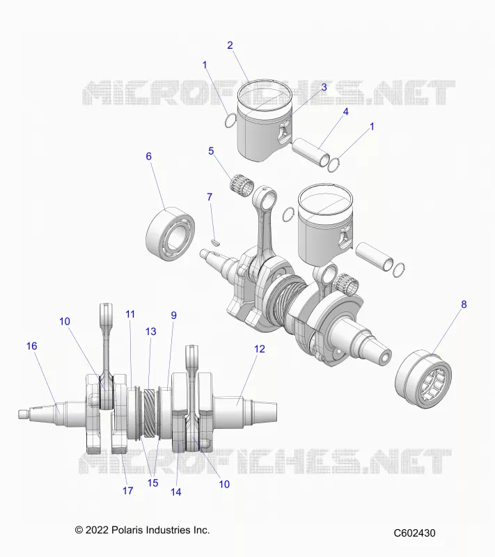 ENGINE, PISTON AND KURBELWELLE