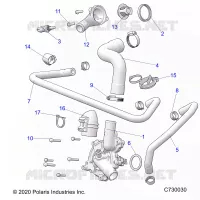 MOTOR, WATERPUMP AND BYPASS