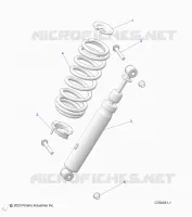 SUSPENSION, REAR SHOCK MOUNTING