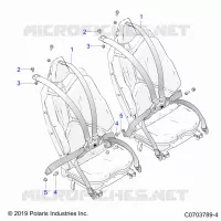 SITZ BELT MOUNTING, REAR, 6 POINT