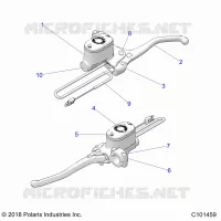 VORDERBREMSE BRAKE LEVER AND MASTER CYLINDER