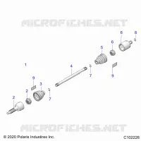 ANTRIEB, REAR DRIVE SHAFT
