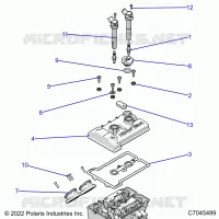 ENGINE, THROTTLE BODY AND VENTILDECKEL
