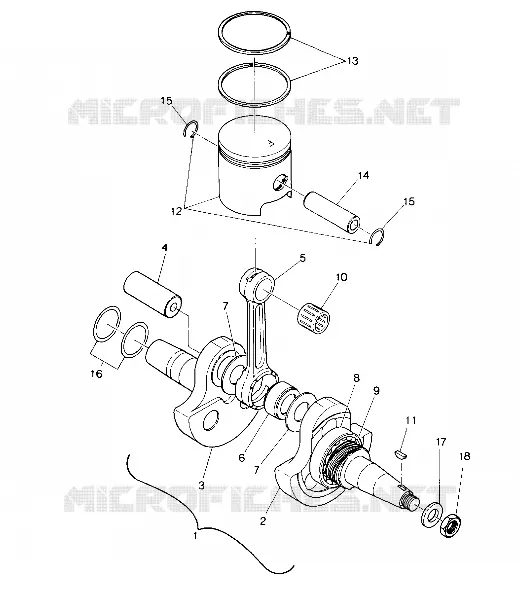 KURBELWELLE AND PISTON ASSEMBLY (4914891489032A)